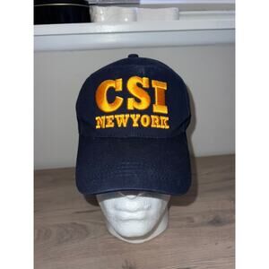 CSI New York Hat Crime Scene Investigation Blue Cap Headwear OS